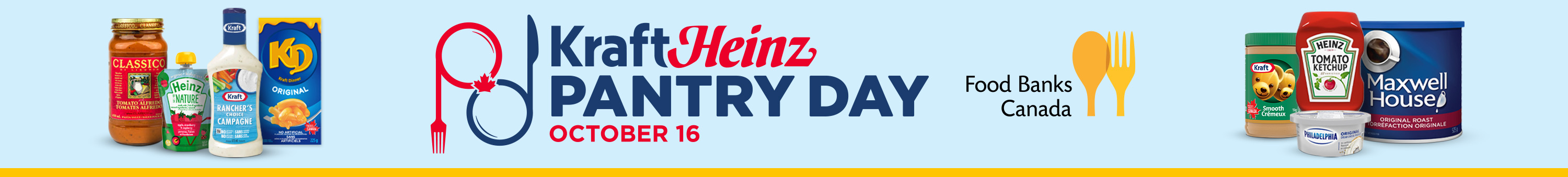 Kraft Heinz Pantry Day - October 16 - In support of Food Banks Canada